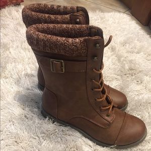 Ardene laced combat boots